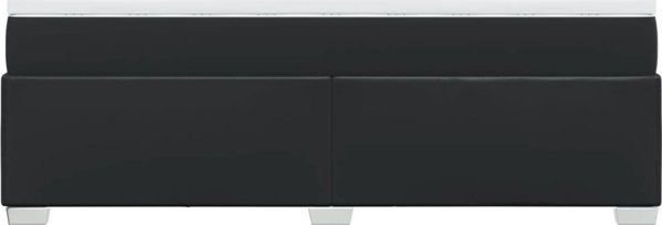 vidaXL Lozko kontynentalne z materacem czarne ekoskora 80x200 cm