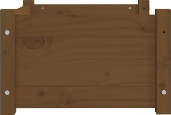 Κρεβάτι για σκύλους vidaXL, μέλι καφέ, πεύκο, 55,5x45,5x28 cm
