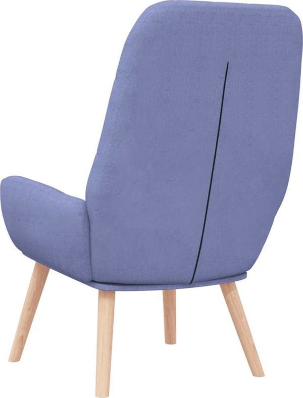 vidaXL Fotel relaksacyjny Jeans Niebieski Tkanina