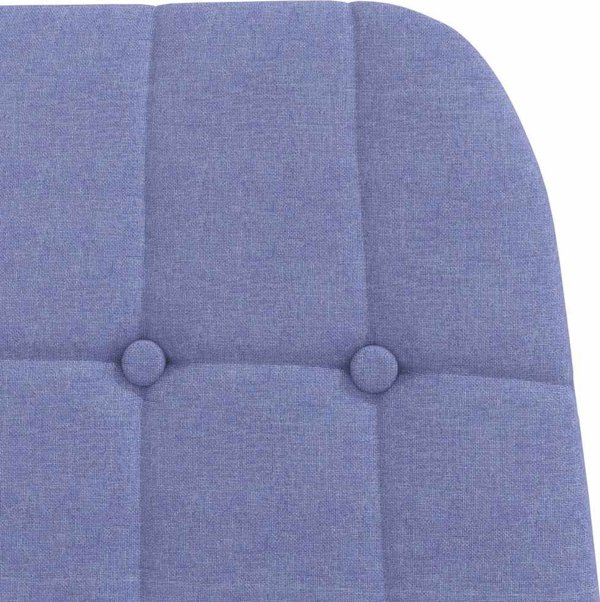 vidaXL Fotel relaksacyjny Jeans Niebieski Tkanina