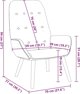vidaXL Fotel relaksacyjny Jeans Niebieski Tkanina