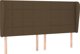 vidaXL Κρεβάτι continental με στρώμα, καφέ, ύφασμα, 160x200 cm