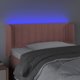 vidaXL Zaglowek do lozka z LED rozowy 93x16x78/88 cm aksamit