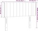 vidaXL Zaglowek do lozka z LED rozowy 93x16x78/88 cm aksamit