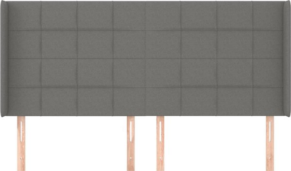 vidaXL Ζαγκλόουκ uszak σκούρο γκρι 203x16x118/128 cm από ύφασμα