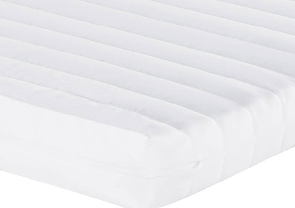 vidaXL Sofa rozsuwana z materacami, ciemnoszara, 80x200 cm, aksamit