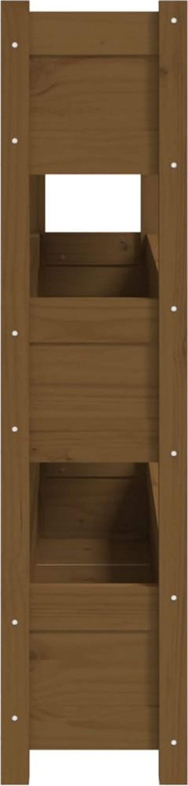 vidaXL Γλάστρα, μέλι καφέ, 112x25x104,5 cm, συμπαγές πεύκο