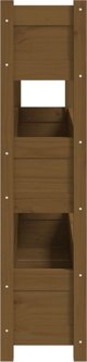 vidaXL Γλάστρα, μέλι καφέ, 112x25x104,5 cm, συμπαγές πεύκο