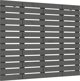 vidaXL Αγκάθι κρεβατιού, γκρι, 106x3x91,5 εκ, μασίφ πεύκο
