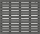 vidaXL Αγκάθι κρεβατιού, γκρι, 106x3x91,5 εκ, μασίφ πεύκο