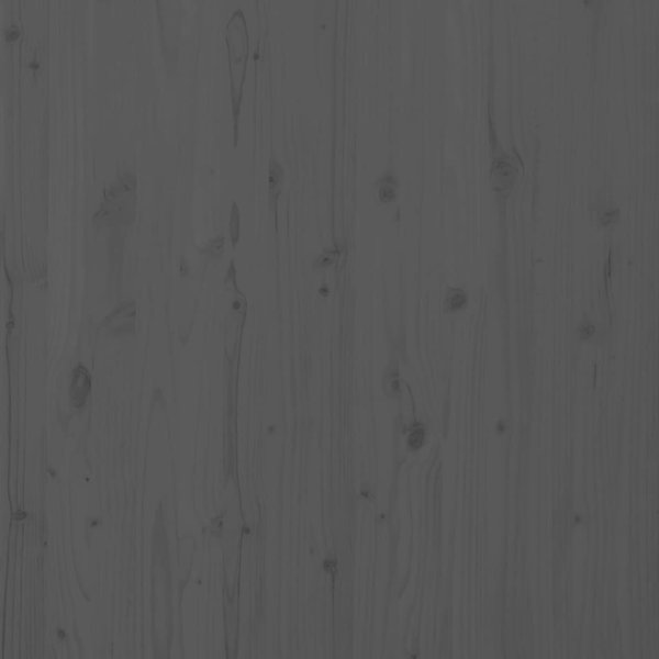 vidaXL Αγκάθι κρεβατιού, γκρι, 106x3x91,5 εκ, μασίφ πεύκο