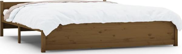 vidaXL Ράμα Κρεβατιού, Μέλι Καφέ, Μασίφ Ξύλο, 200x200 εκ