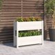 vidaXL Donica λευκή 77x25x66 cm από μασίφ πεύκο