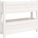 vidaXL Donica λευκή 77x25x66 cm από μασίφ πεύκο