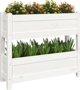 vidaXL Donica λευκή 77x25x66 cm από μασίφ πεύκο
