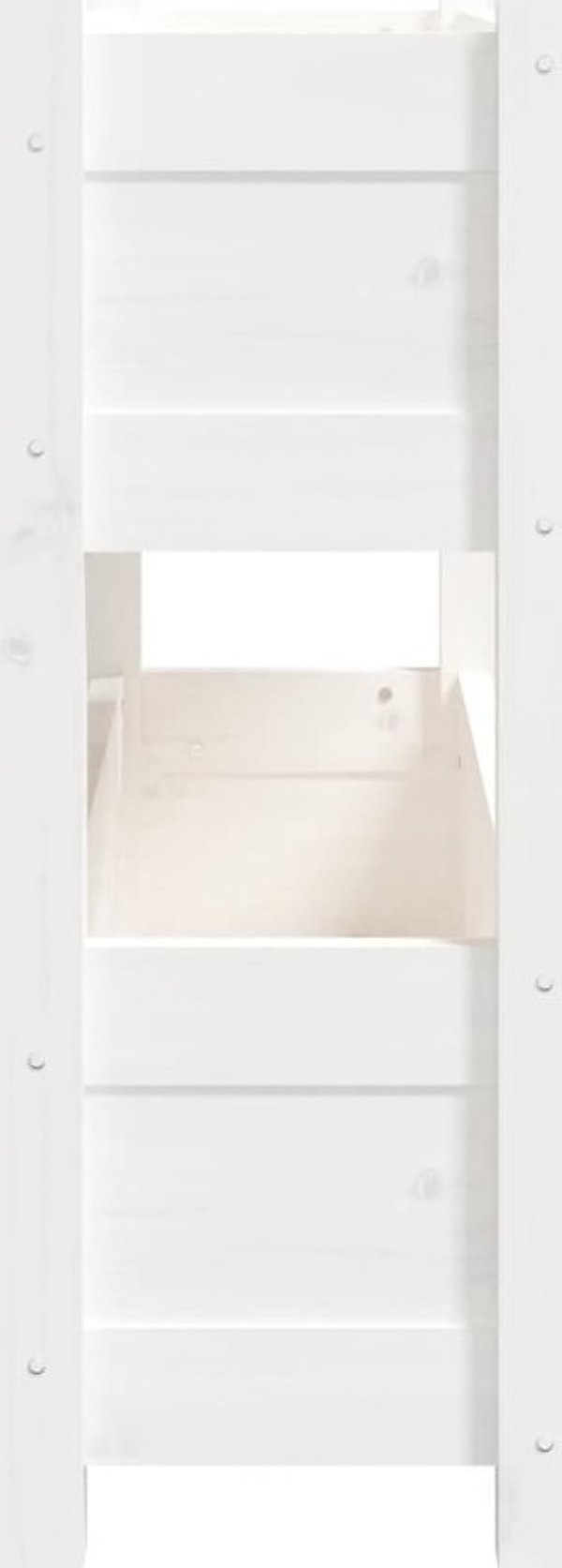 vidaXL Donica λευκή 77x25x66 cm από μασίφ πεύκο