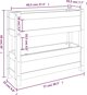 vidaXL Donica λευκή 77x25x66 cm από μασίφ πεύκο