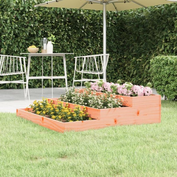 vidaXL Donica, 107x107x27 cm, lite drewno daglezjowe