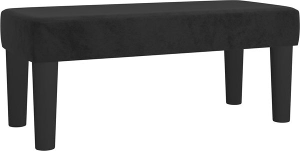 vidaXL Κρεβάτι kontynentalne με στρώμα, μαύρο, βελούδο, 80x200cm