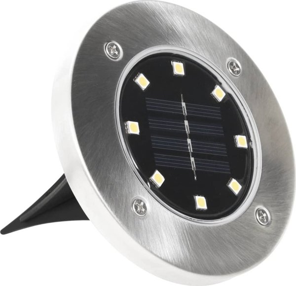 vidaXL SOLARNE LAMPY GRUNTOWE LED 8 SZT. KOLORY RGB