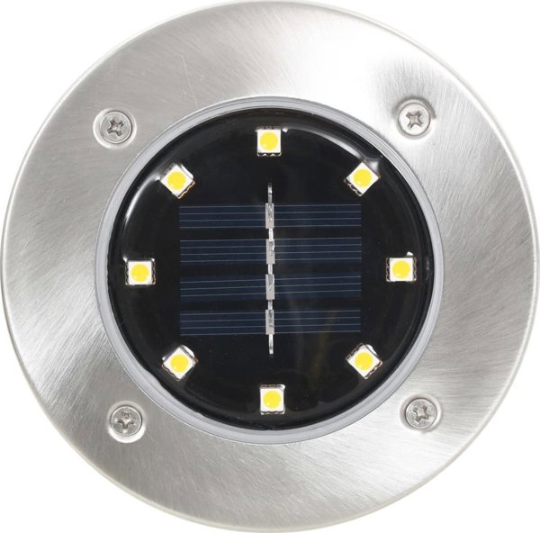 vidaXL SOLARNE LAMPY GRUNTOWE LED 8 SZT. KOLORY RGB