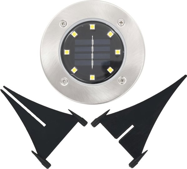 vidaXL SOLARNE LAMPY GRUNTOWE LED 8 SZT. KOLORY RGB