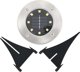 vidaXL SOLARNE LAMPY GRUNTOWE LED 8 SZT. KOLORY RGB