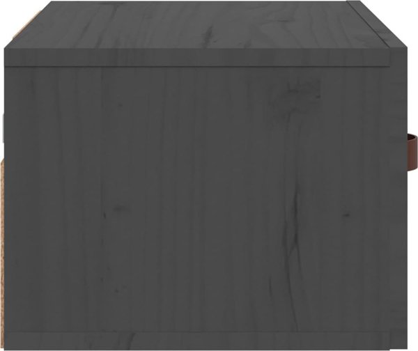 vidaXL Κρεμαστό κομοδίνο, γκρι, 40x29,5x22 εκ.