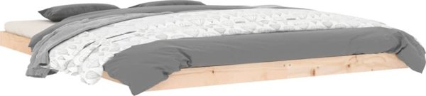 vidaXL Ράμα Κρεβατιού 150x200 cm από Μασίφ Πεύκο King Size