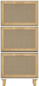 vidaXL Szafka na buty, biala, 52x25x115 cm, material drewnopochodny