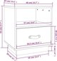 vidaXL vidaXL Szafki nocne, 2 szt., szare, 40x34x45 cm, lite drewno sosnowe