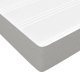vidaXL Λόζκο κοντινεντάλ με στρώμα, ανοιχτό γκρι, ύφασμα, 200x200 cm