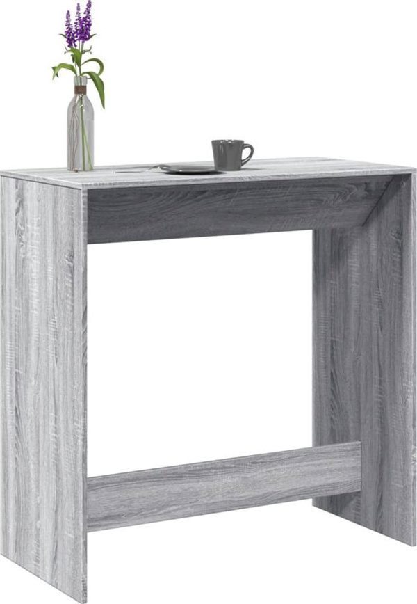 vidaXL Bar stolik gri drus Sonoma 102x50x103,5 cm