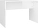 vidaXL Σετ με τουαλέτα, λευκό με γυαλιστερό φινίρισμα, 86,5 x 35 x 136 cm