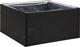 vidaXL Donica ogrodowa, czarna, 80x80x40 cm, rattan PE