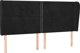 vidaXL Zaglowek uszak czarny 203x23x118/128 cm aksamit
