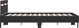 vidaXL Rama κρεβατιού με κεφαλάρι και LED, μαύρο, 140x190 cm