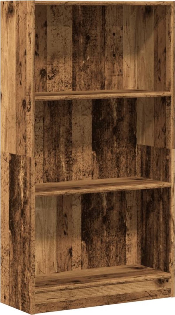 vidaXL Βιβλιοθήκη, παλιό ξύλο, 60x24x109 εκ., σύνθετο ξύλο