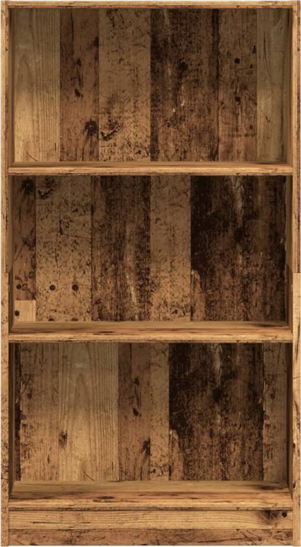 vidaXL Βιβλιοθήκη, παλιό ξύλο, 60x24x109 εκ., σύνθετο ξύλο