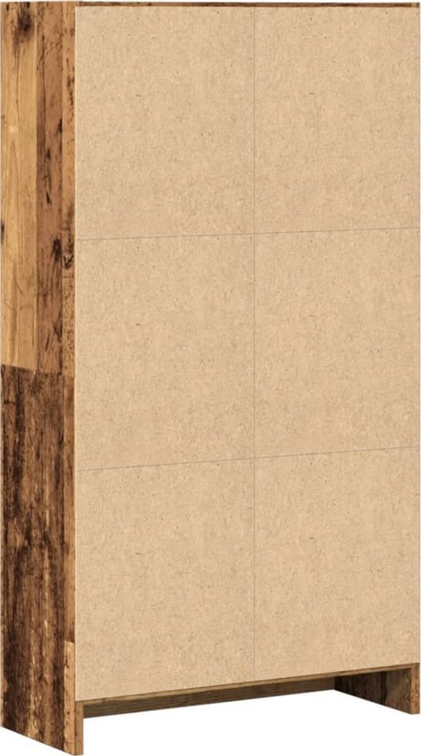 vidaXL Βιβλιοθήκη, παλιό ξύλο, 60x24x109 εκ., σύνθετο ξύλο