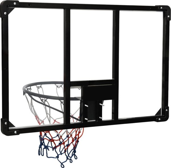 vidaXL Diafanos tamplo me kalathi gia mparks basketball 90x60x2.5 cm