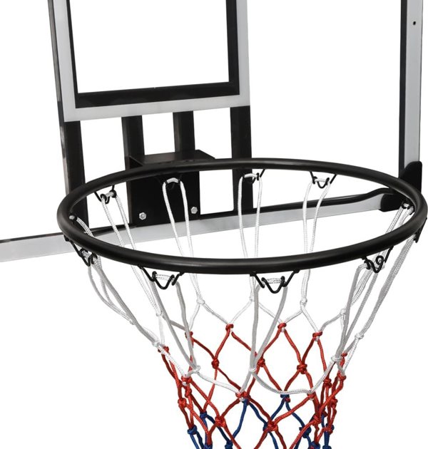 vidaXL Diafanos tamplo me kalathi gia mparks basketball 90x60x2.5 cm