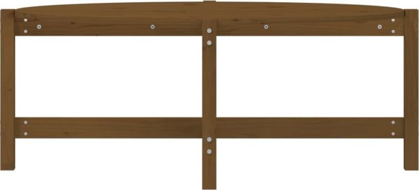 vidaXL Τραπεζάκι καφέ, χρώμα μέλι, 118x63x45 cm, μασίφ πεύκο