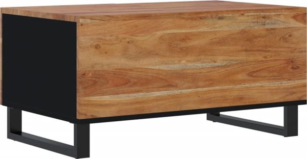 vidaXL Τραπεζάκι καφέ, 80x50x40 εκ., μασίφ ξύλο ακακίας και MDF
