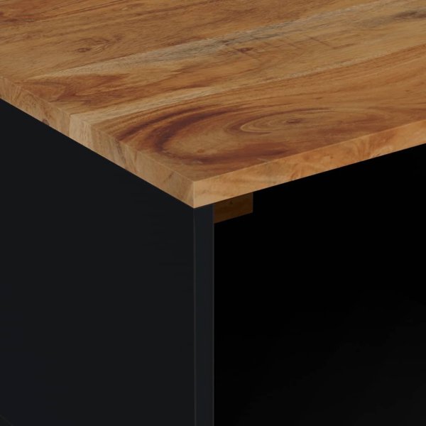 vidaXL Τραπεζάκι καφέ, 80x50x40 εκ., μασίφ ξύλο ακακίας και MDF