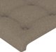 vidaXL Zaglowek do lozkou me LED, taupe, 103x16x78/88 cm, tkanina
