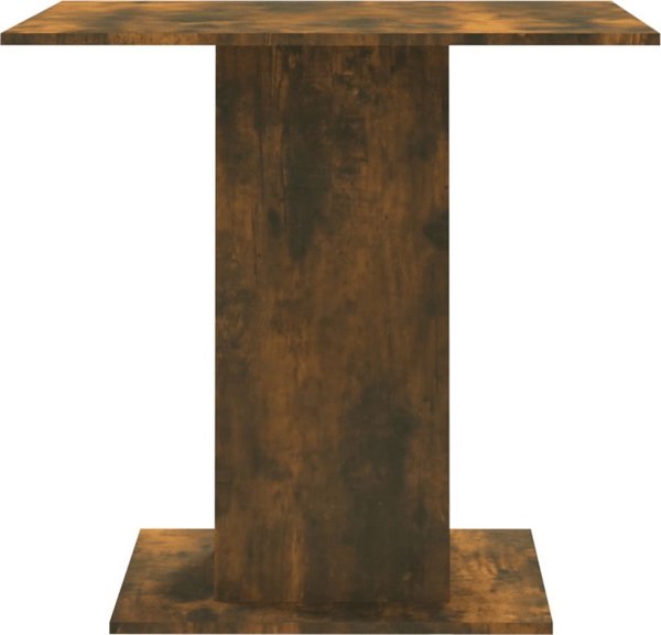 vidaXL trapezi faghtou, kapnos oaka, 80x80x75 cm