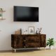 vidaXL Έπιπλο TV καπνισμένης δρυός 102x44,5x50 cm