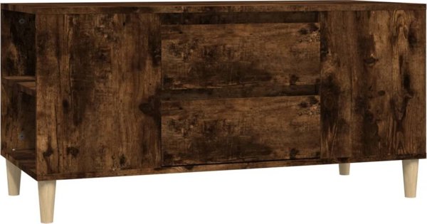 vidaXL Έπιπλο TV καπνισμένης δρυός 102x44,5x50 cm