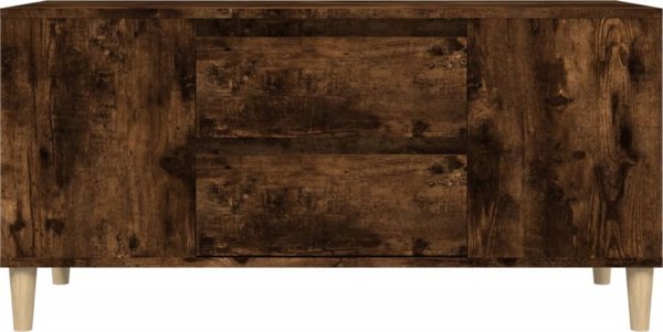 vidaXL Έπιπλο TV καπνισμένης δρυός 102x44,5x50 cm
